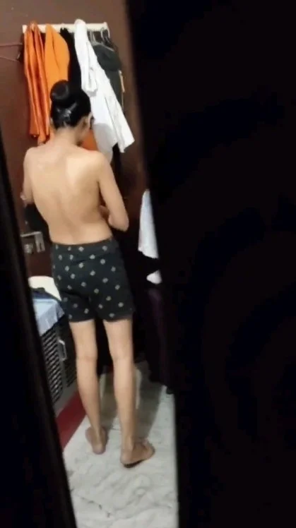 indian brother spying on her sister when she changing clothes